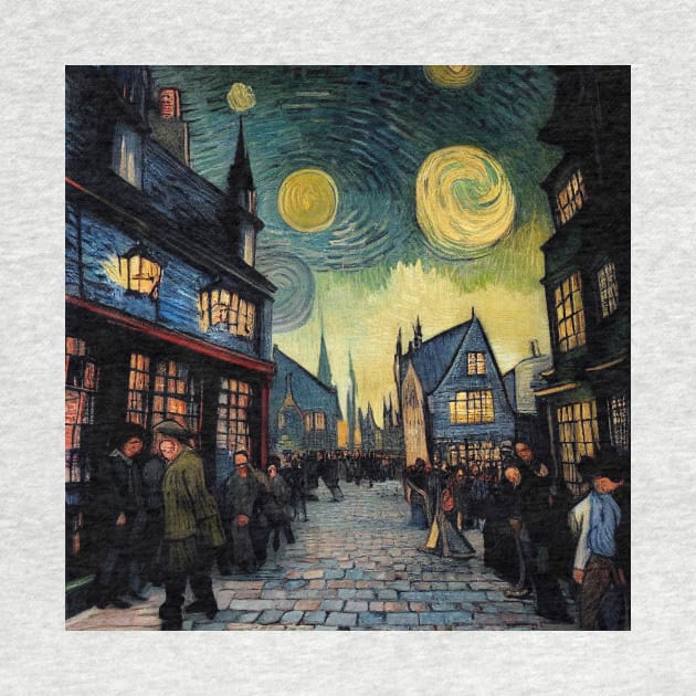 Starry Night in Diagon Alley by Grassroots Green